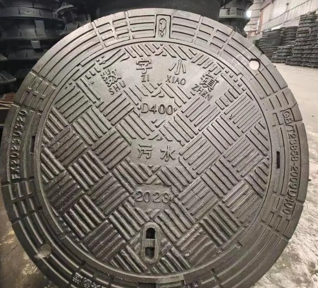 临湘球墨铸铁防沉降井盖展示